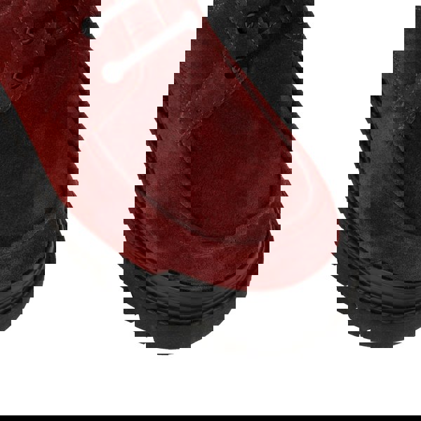 Embassy London Wexley - Burgundy - Men's Suede Derby Shoe