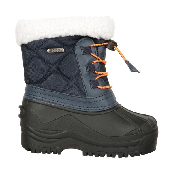 Mountain Warehouse Childrens/Kids Arctic Adaptive Waterproof Snow Boots - Navy - 
