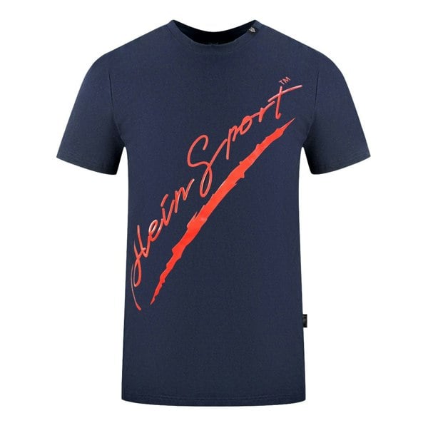 Plein Sport Signature T-Shirt -  Navy Blue