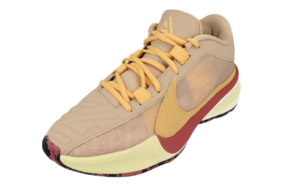 Nike Zoom Freak 5 Mens Basketball Trainers Dx4985  200 - Fossil Stone Celestial Gold 200 - Photo 0