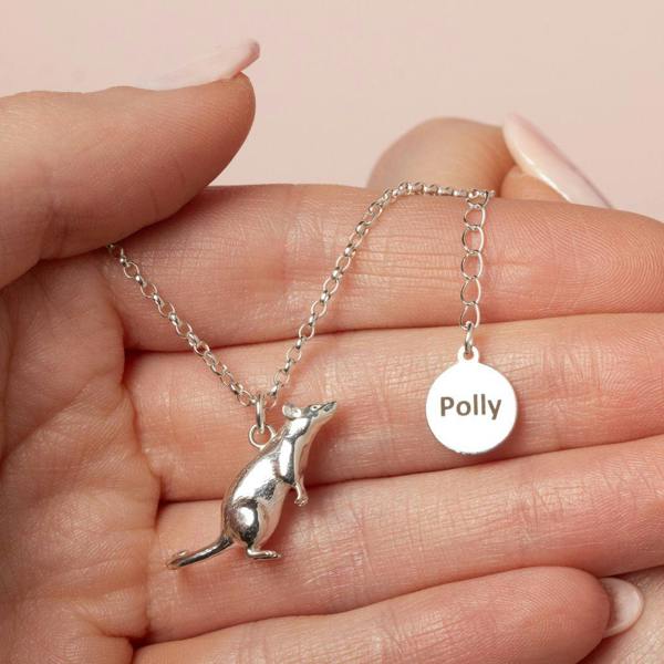 Mylee London Rat Silver Necklace - Personalised