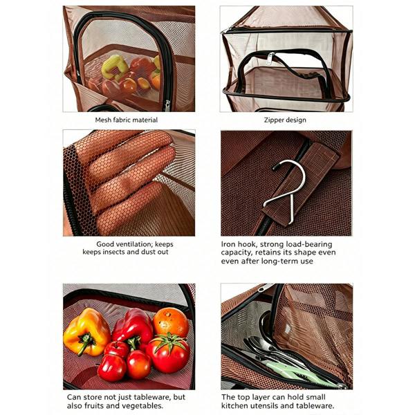 Leaper Outdoor Folding 4-Layer Multi-Functional Drying Net
