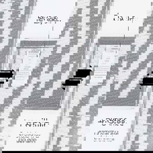 HOMESCAPES Outdoor Rug Luxury Waterproof Reversible Recycled, For Garden, Zoe Geometric