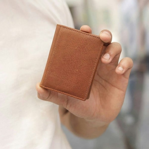 PRIMEHIDE Leather Card Holder For Men - Gino Tuscan