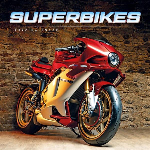 Superbikes Calendar 2027, Wall Calendars, Month To View, Transport, Gift