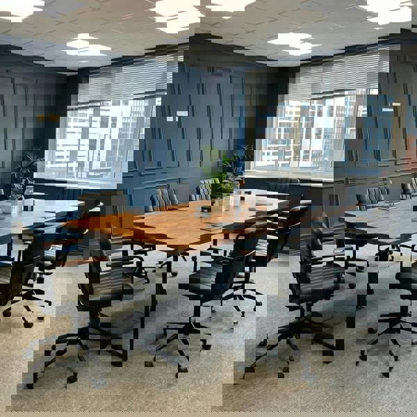 TRL Furniture Sleek & Slender Rustic Conference Table