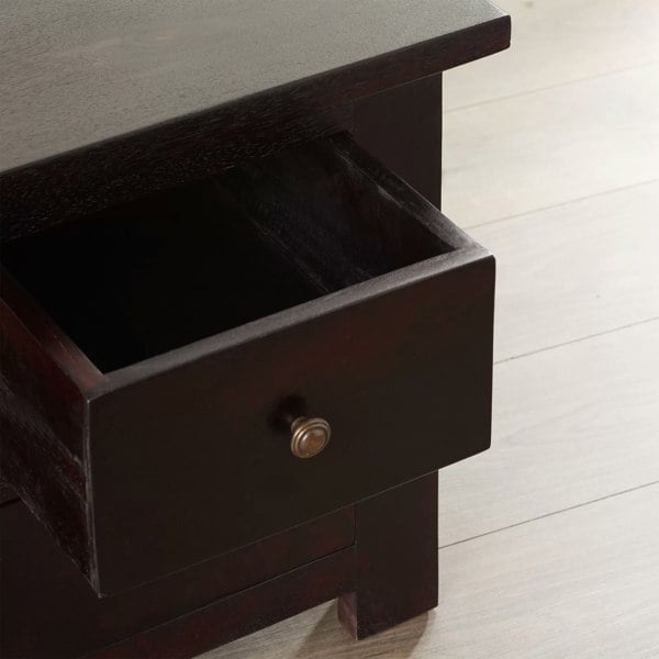 IH Design Jinita Dark Wood TV Cabinet with Drawers