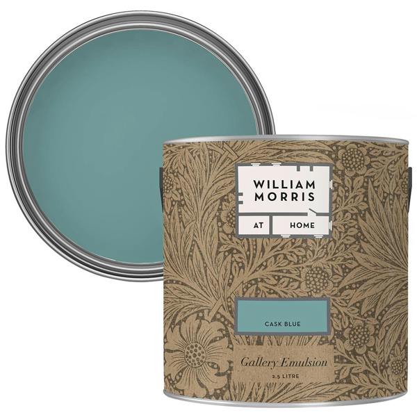 William Morris At Home Cask Blue Gallery Emulsion 2.5L Emulsion Paint