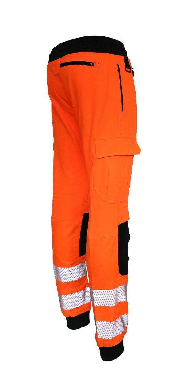 Slim Fit Stretch Hi-Vis Jogger With Knee Pad Pockets - Hi-Vis Trousers