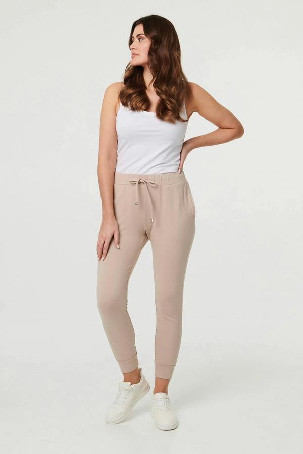 Stone | Adjustable Drawstring Waist Slim Joggers
