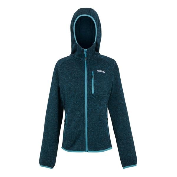 Regatta Womens/Ladies Newhill Hooded Fleece Jacket - Moroccan Blue - 