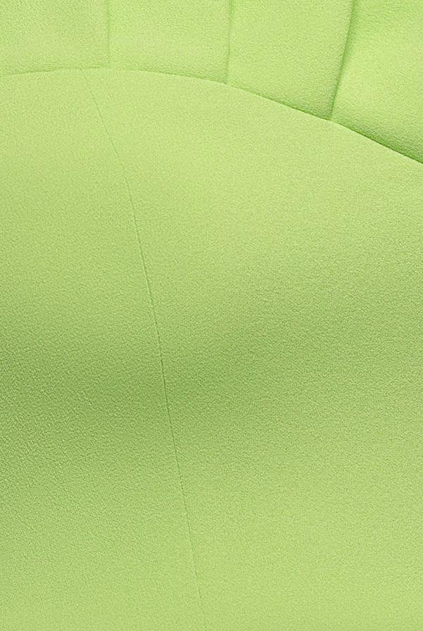 Frilled Halter Neck Strap Midi Dress - Lime DR4205