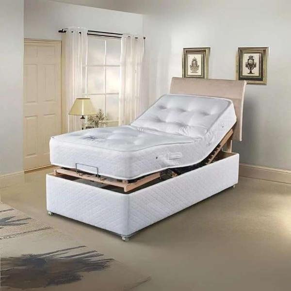 Small Double (4ft x 6ft6) Electric Adjustable Bed With Memory Mattress