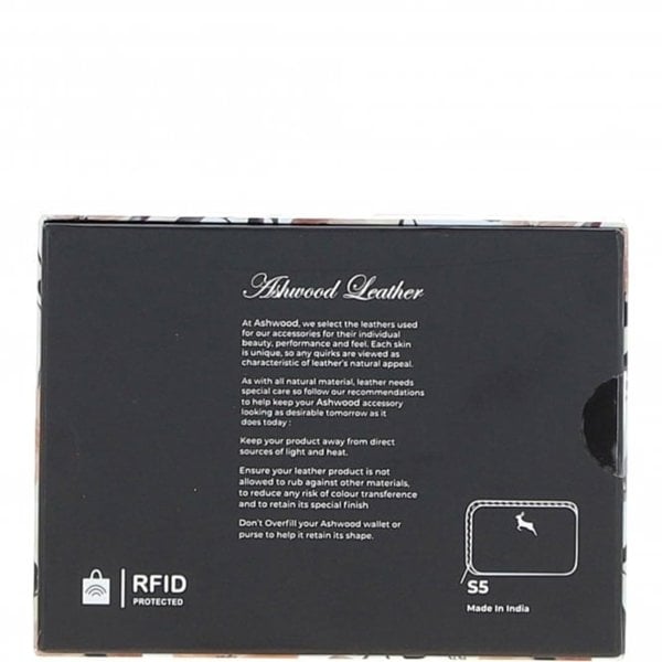 Ashwood "Mini X" RFID Protected Leather Purse: S5