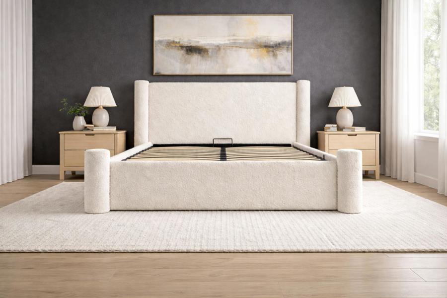 Nexus Mattress Luxury Pillar Ottoman Storage Bed Frame with Gas Lift