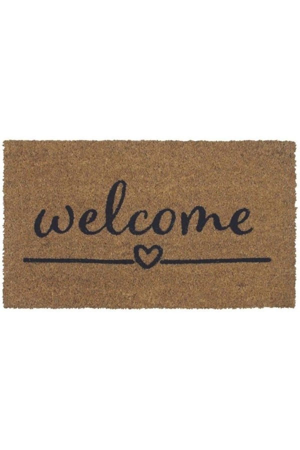 Welcome Heart Coir Doormat Gainsborough 40x70 cm