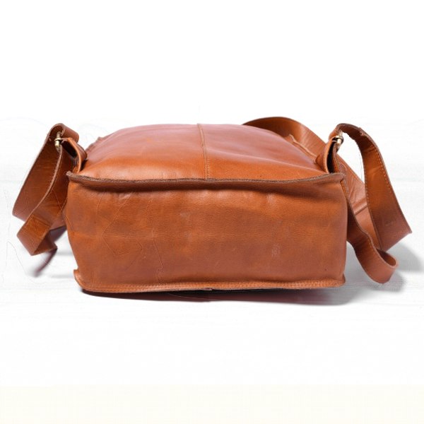 107 Leather Rolltop Backpack- Tan - DÖTCH CLUB