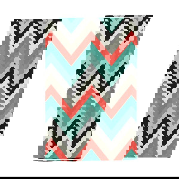 Warren Reed Geometric Colored Chevron Pattern Tea Towel