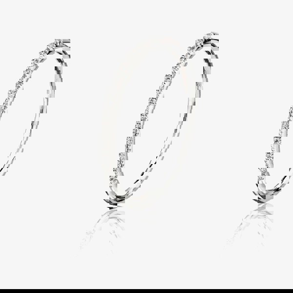 T. H. Baker 9ct White Gold 0.08ct Diamond Pavé Set Half Eternity Ring TH014835R