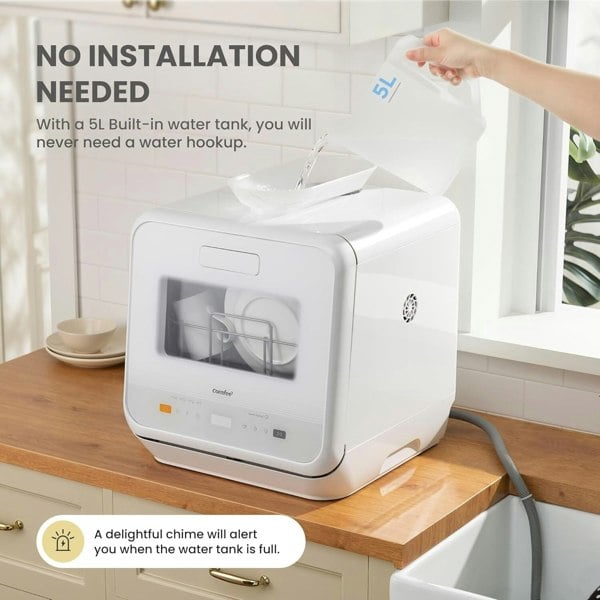 5L Countertop Dishwasher with 6 Wash Programs Living and Home 