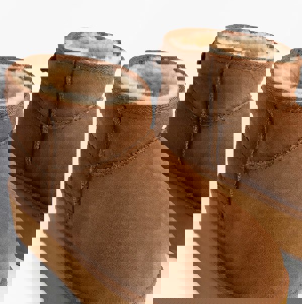 EMU Australia STINGER MICRO FLATFORM Womens Sheepskin Boot Chestnut