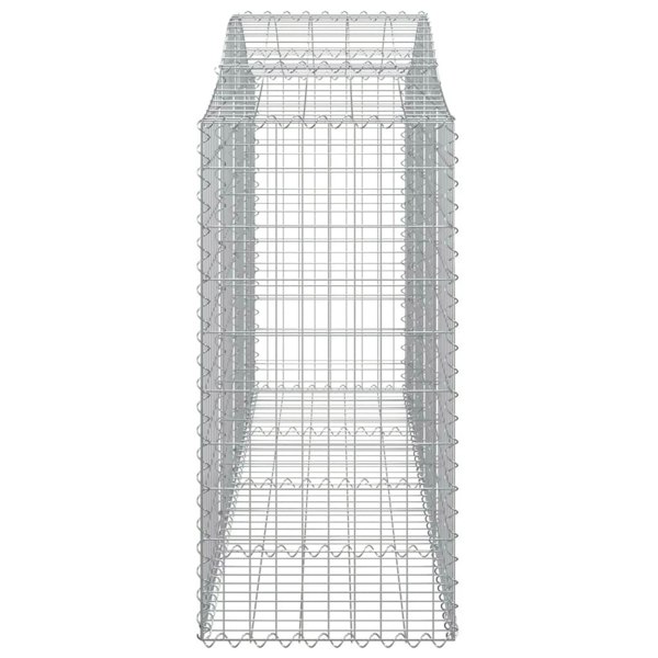 Berkfield Arched Gabion Baskets 6 pcs 200x50x120/140 cm Galvanised Iron