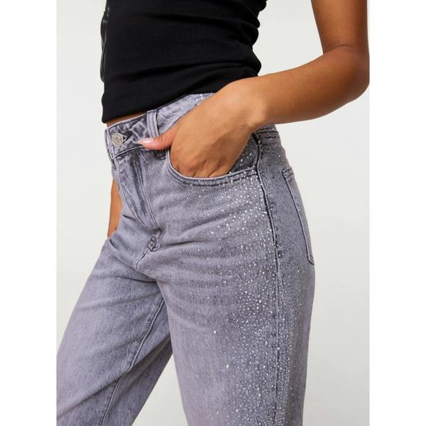 Pink Vanilla Diamante Side Wide Leg Jeans