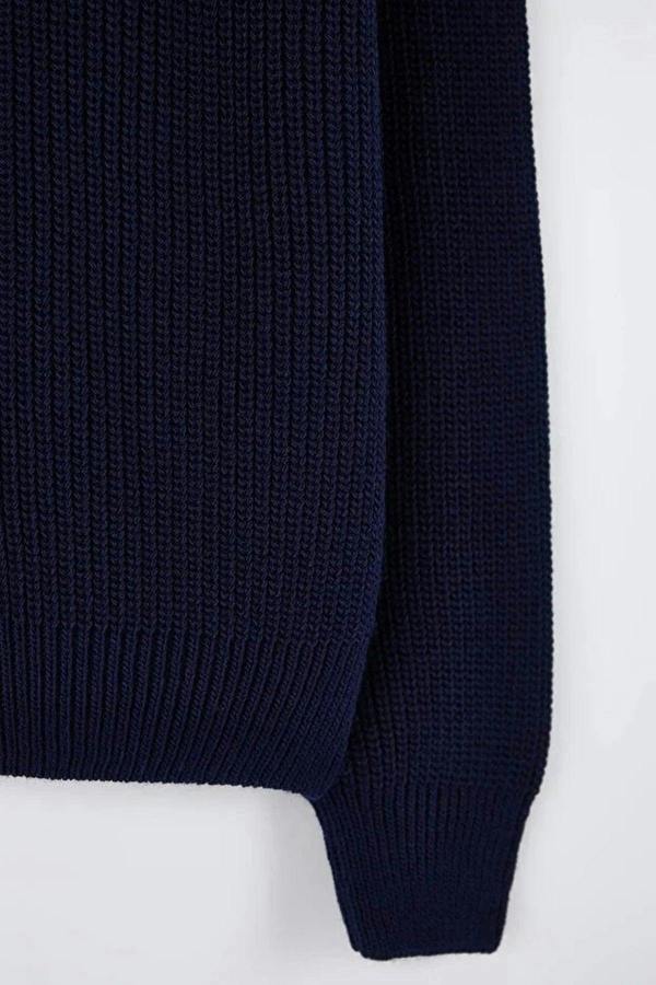 WOVCOR Regular V-Neck Zippered Men's Cardigan
