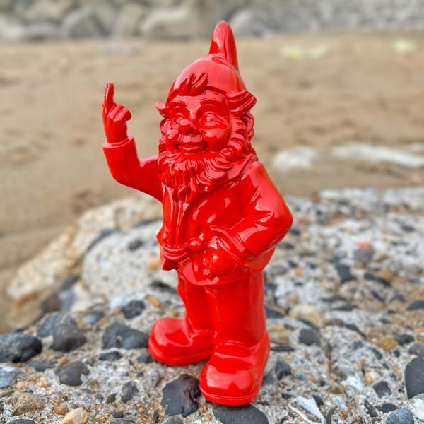 Stoobz Red Middle Finger F**k You Garden Gnome 20cm