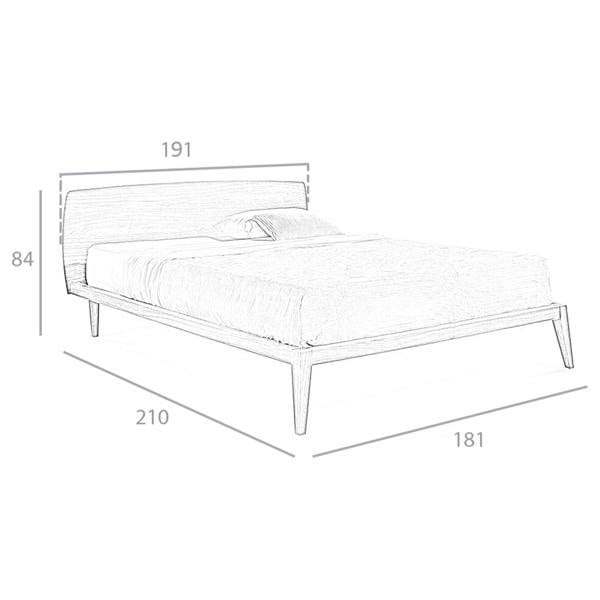 Angel Cerdá Walnut Bed 7178