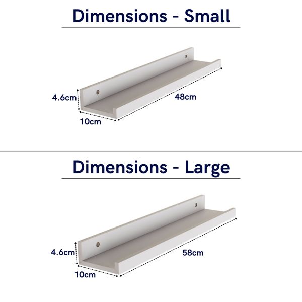 Core Products Dura Display Shelf Kit, Lipped Edge, Foiled Finish