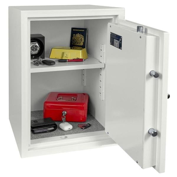 Phoenix Safe Phoenix Fortress SS1453E Security Safe in Scratch-resistant White Paint with VdS Certified Electronic Lock