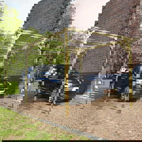 Cerland Henri Single Wooden Carport 3m x 5m Pressure Treated Project Structure