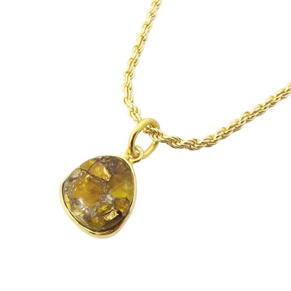 Gold Vermeil Citrine Birthstone Rope Necklace