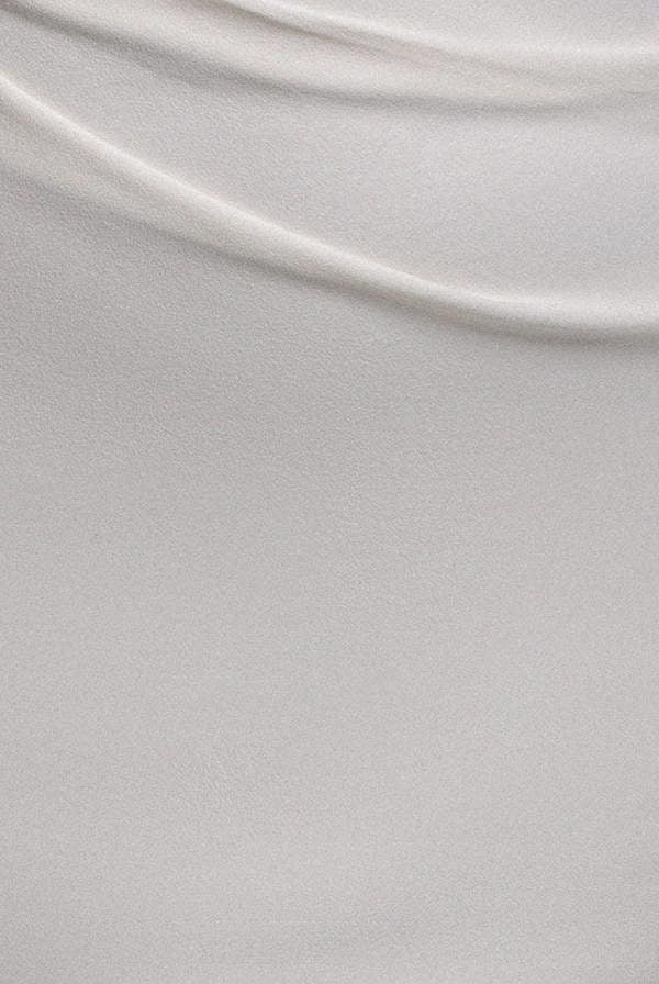 One Shoulder Cape Sleeve Maxi Dress - White DR5041