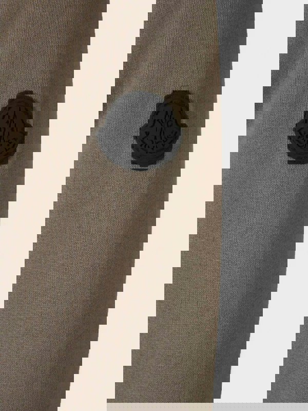 Moncler Chest Logo Hoodie Brown - Supplied FashionMoncler