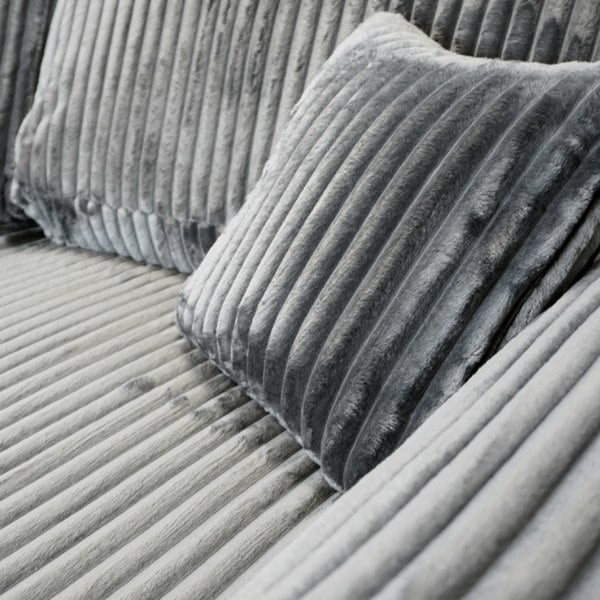 Furnishings For Less Vinci Soft Chunky Jumbo Cord 4 Seater Corner Sofa