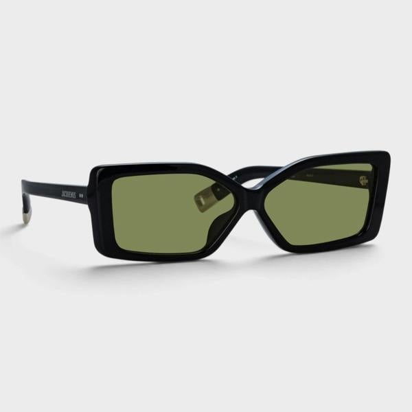Jacquemus Linda Farrow Spiaggia Sunglasses Black Silver