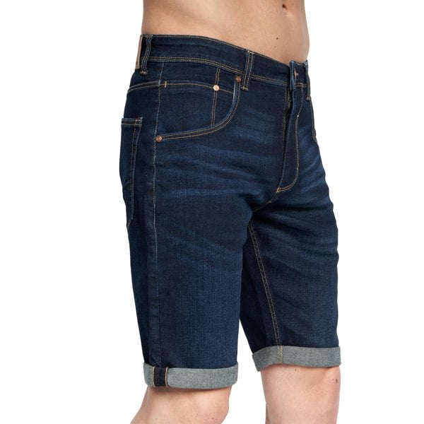 Duck and Cover Mens Mustone Denim Shorts - Raw Wash