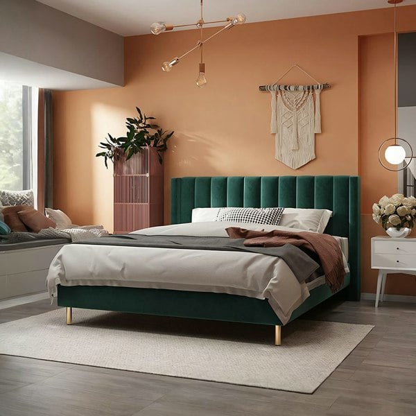 Daisy King Size, Super King Bed, Velvet-Rit Concept-Rit Concept