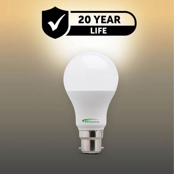 BELL Lighting B22 Bayonet Dimmable LED GLS 8.1W Energy Saving Light Bulb
