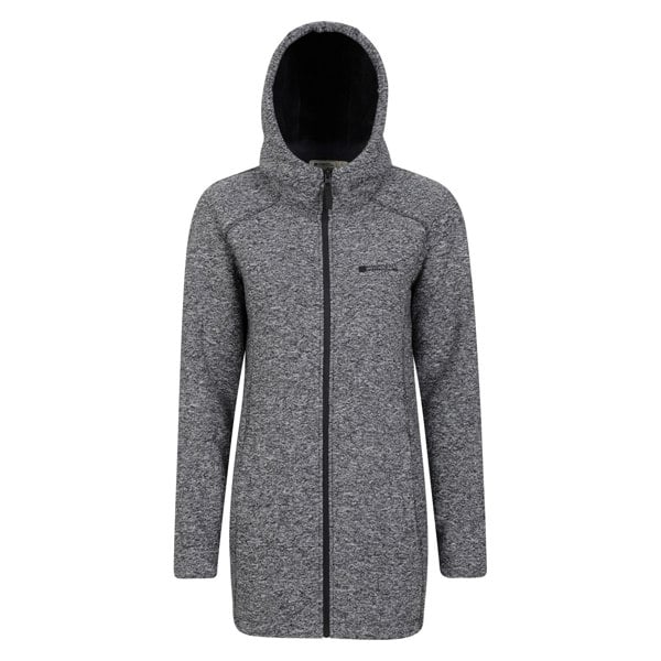 Mountain Warehouse Womens/Ladies Mallaig Longline Fleece Jacket - Black