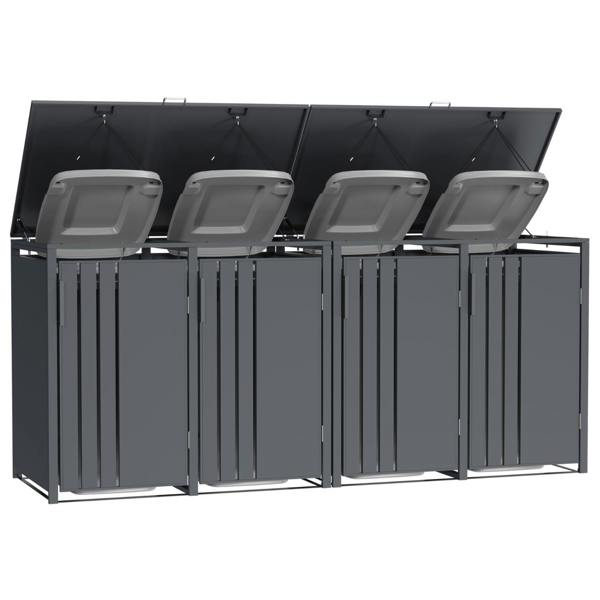 Phoenix Safe Phoenix GB4400AA Outdoor Quad Wheelie Bin Store for 4 x 240L Bins in Anthracite
