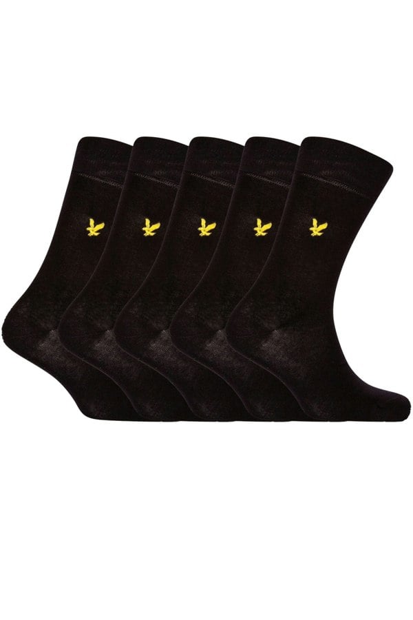 Lyle & ScottSocks 5 - pack5 - Pack Liam Dress Socks, BlackBoxers - and - Briefs.net