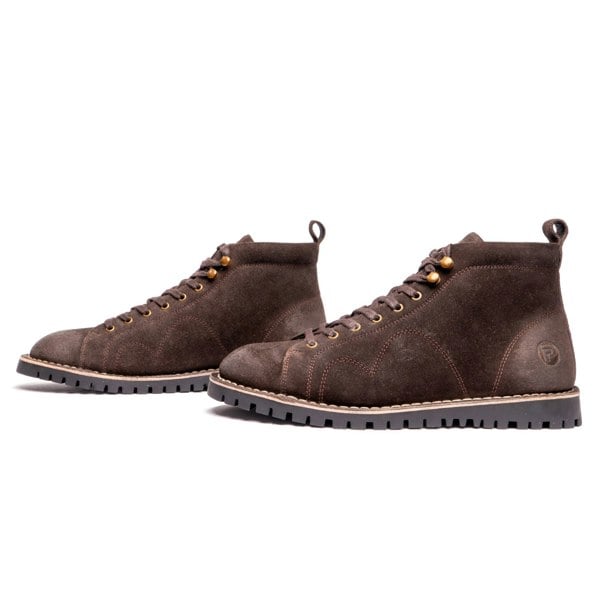 Popps 1961 MOD Mens Suede Boots Brown