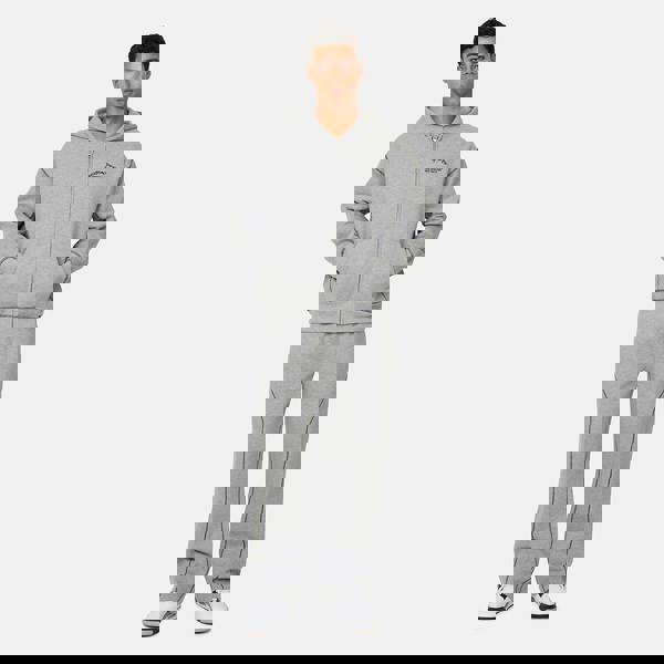 Good For Nothing  Grey Coverlock Stitching Baggy Joggers - Grey Image 3