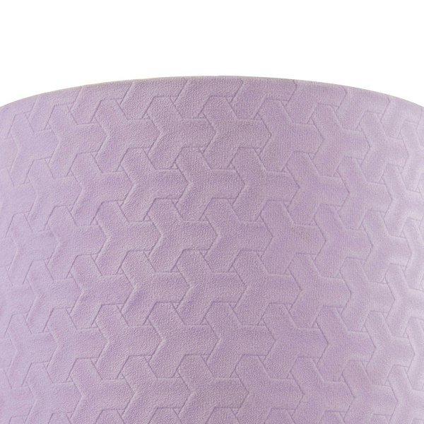 Modern Lilac Velvet Fabric Drum Lampshade with Inner Cotton Lining Image 4