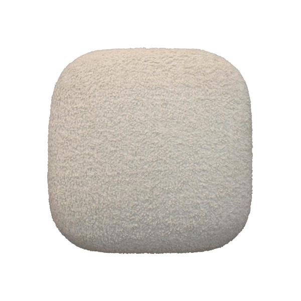 Artisan Furniture Boucle Cream Square Footstool