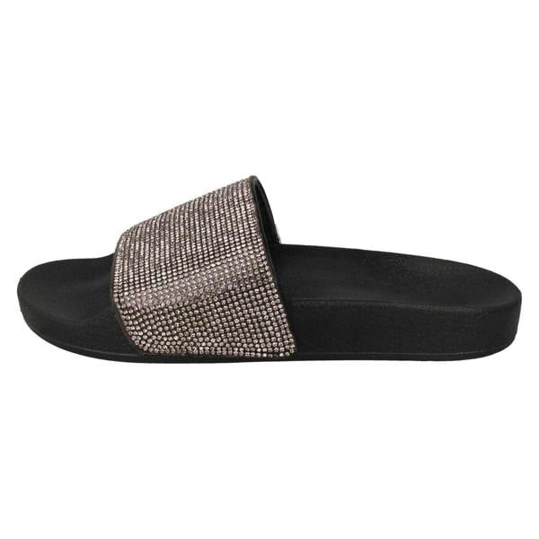 Spot On Ladies Spot On Diamante Sliders