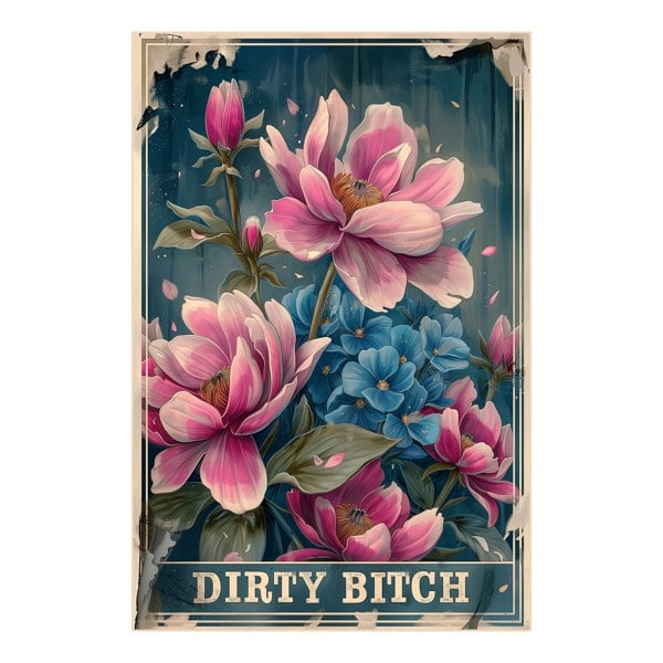 Love Frankie Dirty Bitch Art Print - Framing Options Available